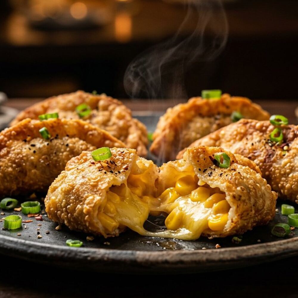 Sweet corn, molten cheese
