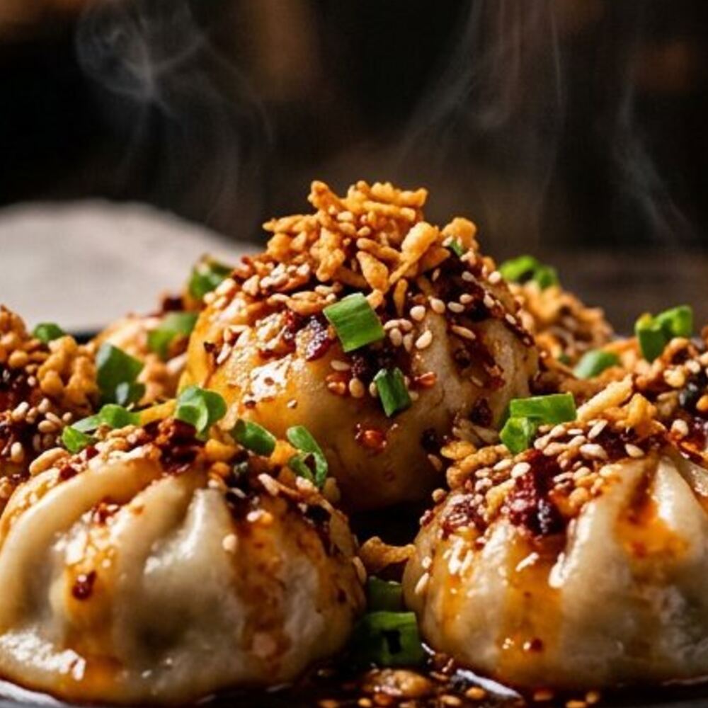 Fried garlic & sesame
